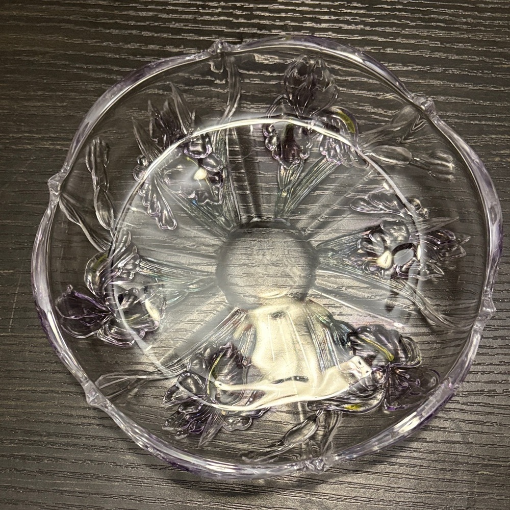 Floral Glass Candy dish